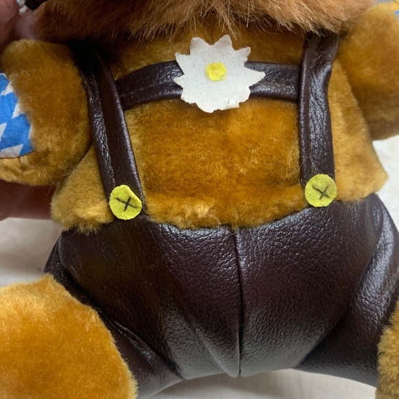 1997 Vintage 11" Gerhardshofen Germany yodeling lion plush stuffed animal - Picture 10 of 12